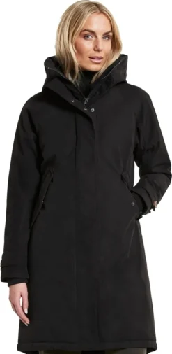 Didriksons Luna Parka 4 Winterjacke Damen Black Schwarz 42