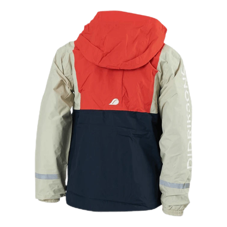DIDRIKSONS Block Kids Jacket Blue/Red – Bild 3