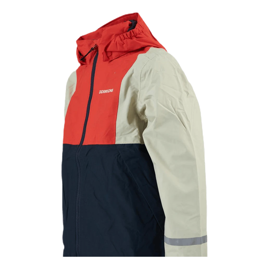 DIDRIKSONS Block Kids Jacket Blue/Red – Bild 5