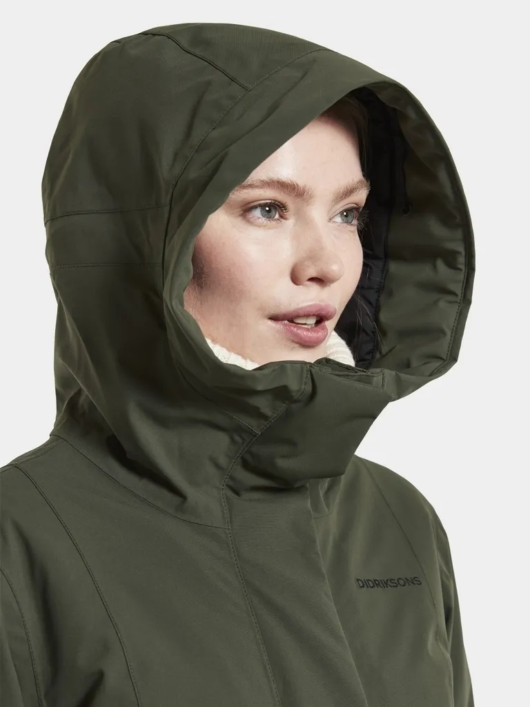 Didriksons Cajsa Parka 4 Winterjacke Damen Deep Green Oliv Grün 36 – Bild 4