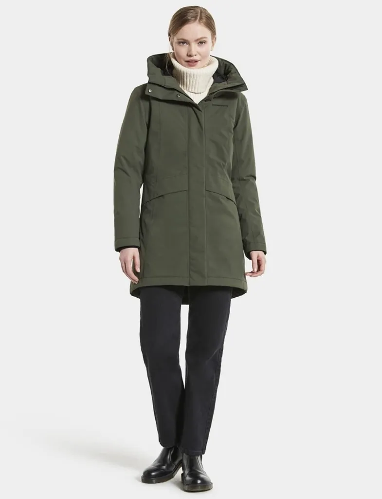 Didriksons Cajsa Parka 4 Winterjacke Damen Deep Green Oliv Grün 36 – Bild 6