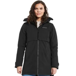Didriksons Helle Parka 5 Übergangsjacke Damen Black Schwarz 44