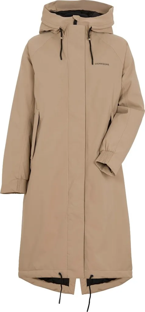 Didriksons Alicia Women's Parka Long 2, Größe_Bekleidung_NR:36, Didriksons_Farbe:beige