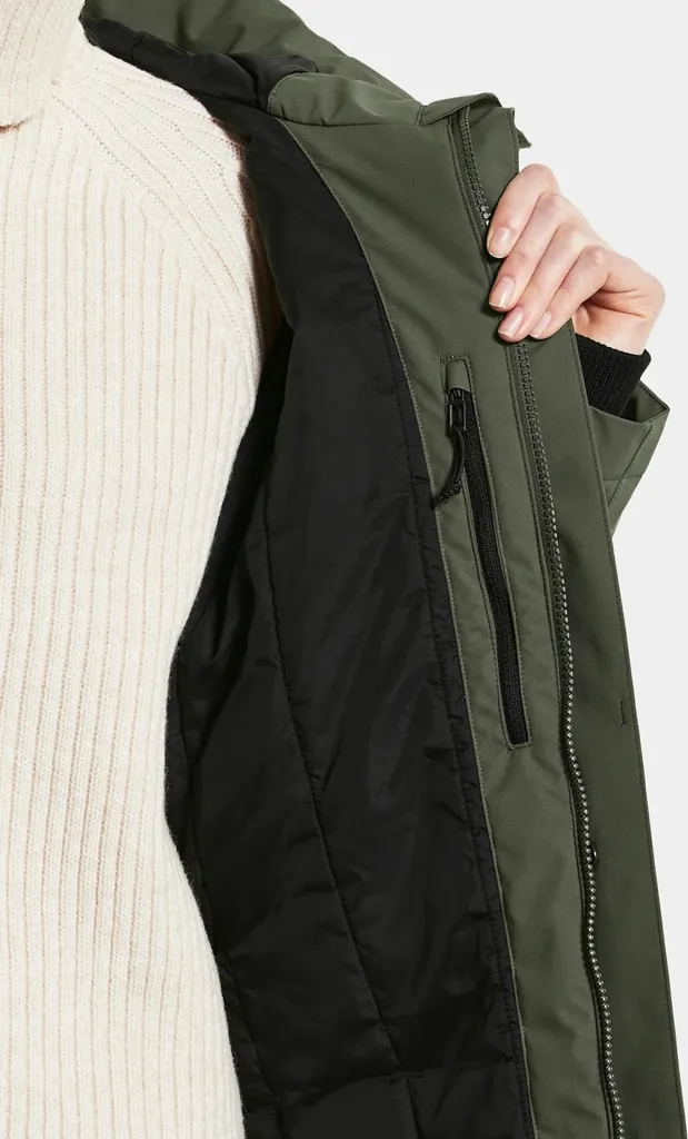 Didriksons Cajsa Parka 4 Winterjacke Damen Deep Green Oliv Grün 36 – Bild 12