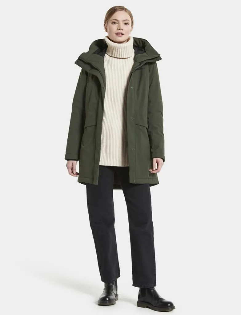 Didriksons Cajsa Parka 4 Winterjacke Damen Deep Green Oliv Grün 36 – Bild 7