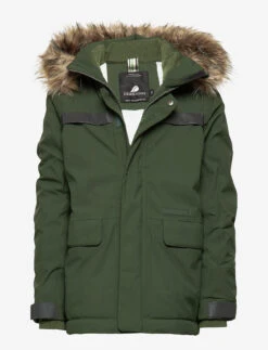 DIDRIKSONS HAJEN KIDS PARKA - SPRUCE GREEN