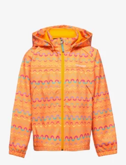 DIDRIKSONS DELLEN PR KIDS JKT 2 - WAVEPRINT ORANGE