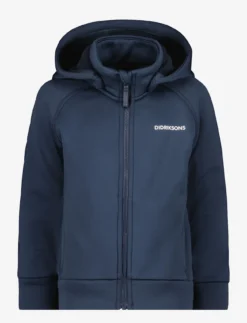 DIDRIKSONS CORIN KIDS FULLZIP 7 - NAVY